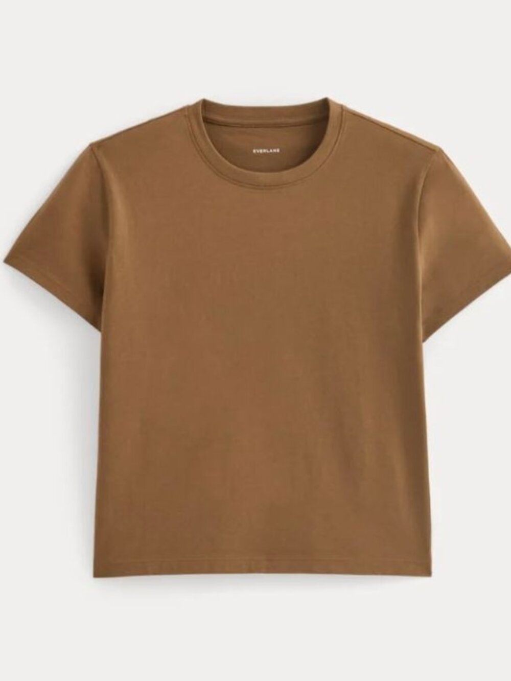 Everlane Box Cut T in Toffee sz small 100% organic cotton